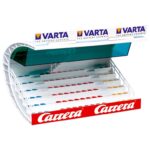 Tribuna Carrera Inferior con Escalera y Techo, medidas 34x24x20 cm