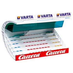 Tribuna Carrera Inferior con Escalera y Techo, medidas 34x24x20 cm